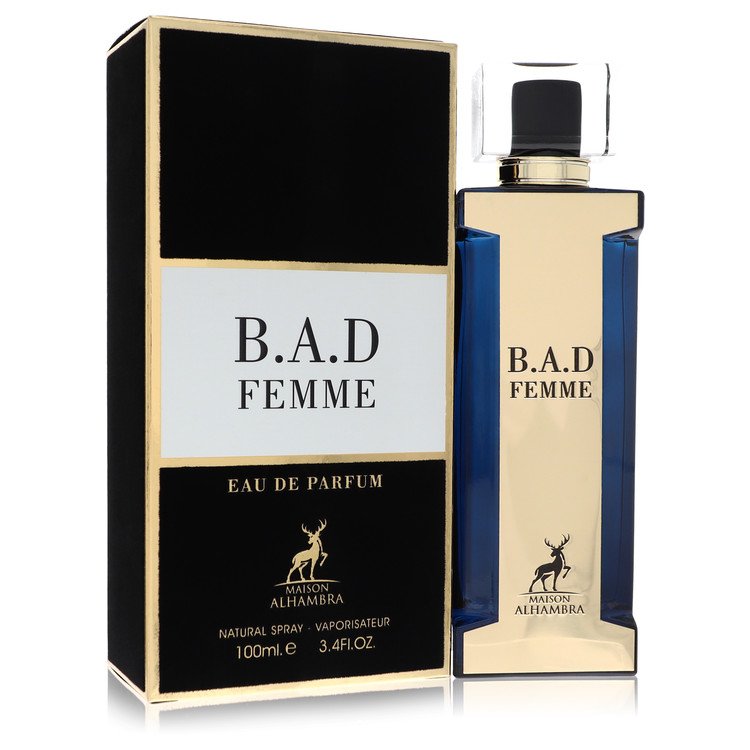 B.a.d Femme Perfume By Maison Alhambra Eau De Parfum Spray for Women 3.4 oz