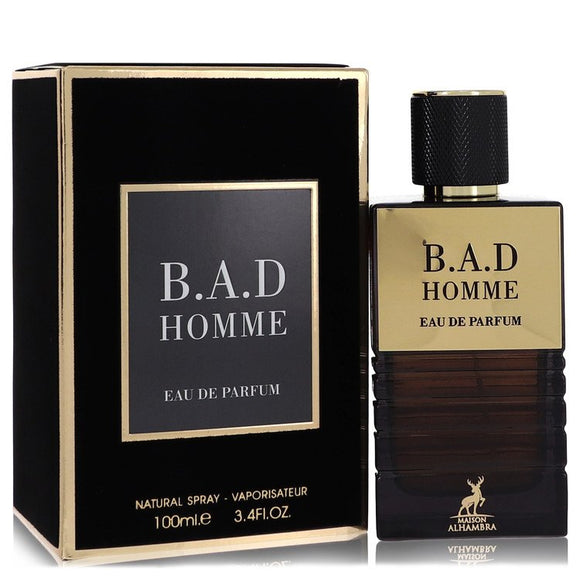 B.a.d Homme Eau De Parfum Spray By Maison Alhambra for Men 3.4 oz