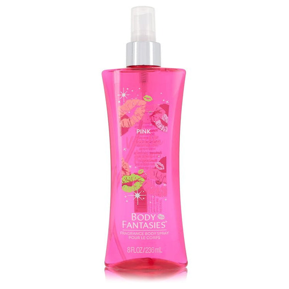 Body Fantasies Signature Pink Vanilla Kiss Fantasy Body Spray By Parfums De Coeur for Women 8 oz