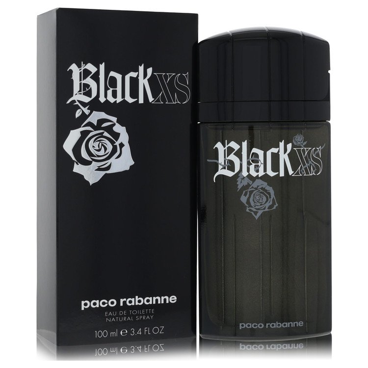 Black Xs Eau De Toilette Spray By Paco Rabanne for Men 3.4 oz