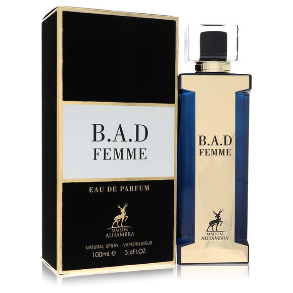 B.a.d Femme Perfume By Maison Alhambra Eau De Parfum Spray for Women 3.4 oz