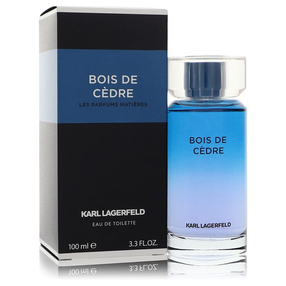 Bois De Cedre Eau De Toilette Spray By Karl Lagerfeld for Men 3.3 oz