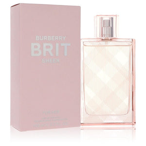 Burberry Brit Sheer Eau De Toilette Spray By Burberry for Women 3.4 oz