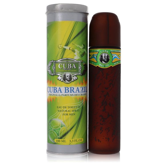 Cuba Brazil Eau De Toilette Spray By Fragluxe for Men 3.4 oz