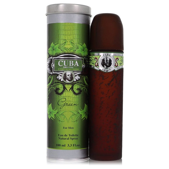 Cuba Green Eau De Toilette Spray By Fragluxe for Men 3.4 oz