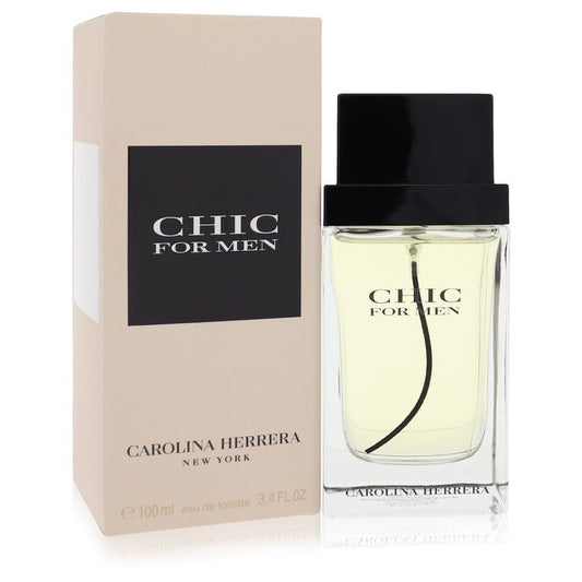 Chic Eau De Toilette Spray By Carolina Herrera for Men 3.4 oz