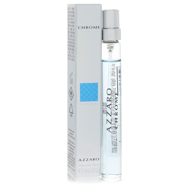 Chrome Mini EDT Spray By Azzaro for Men 0.33 oz