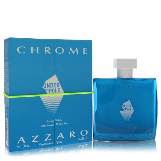 Chrome Under The Pole Eau De Toilette Spray (Alcohol Free) By Azzaro for Men 3.4 oz