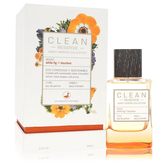 Clean Reserve White Fig & Bourbon Perfume By Clean Eau De Parfum Spray (Unisex) for Women 3.4 oz