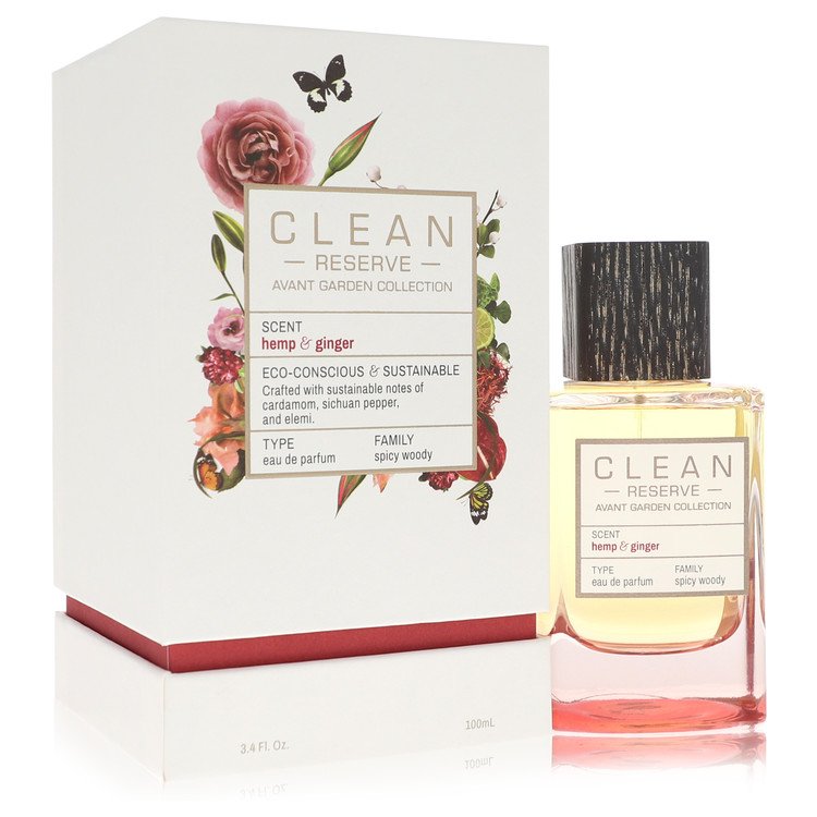 Clean Reserve Hemp & Ginger Eau De Parfum Spray (Unisex) By Clean for Women 3.4 oz