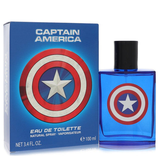 Captain America Eau De Toilette Spray By Marvel for Men 3.4 oz
