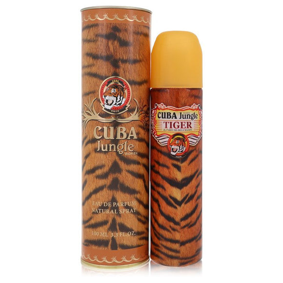 Cuba Jungle Tiger Eau De Parfum Spray By Fragluxe for Women 3.4 oz