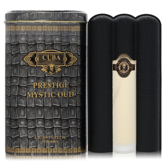 Cuba Prestige Mystic Oud Eau De Toilette Spray By Fragluxe for Men 3 oz