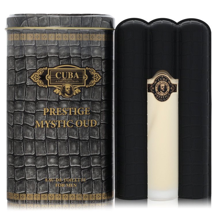 Cuba Prestige Mystic Oud Eau De Toilette Spray By Fragluxe for Men 3 oz