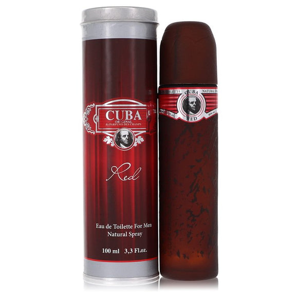 Cuba Red Eau De Toilette Spray By Fragluxe for Men 3.4 oz
