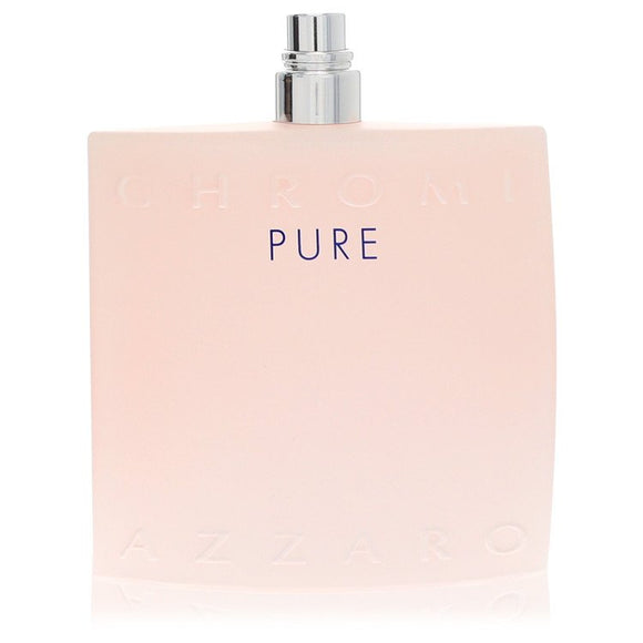 Chrome Pure Eau De Toilette Spray (Tester) By Azzaro for Men 3.4 oz