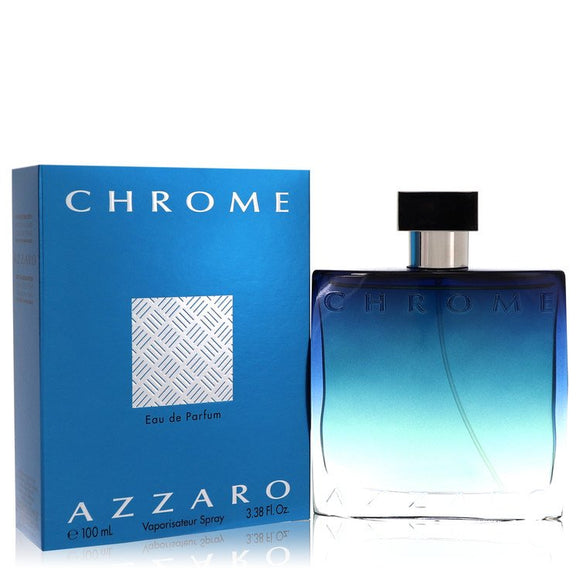 Chrome Eau De Parfum Spray By Azzaro for Men 3.4 oz