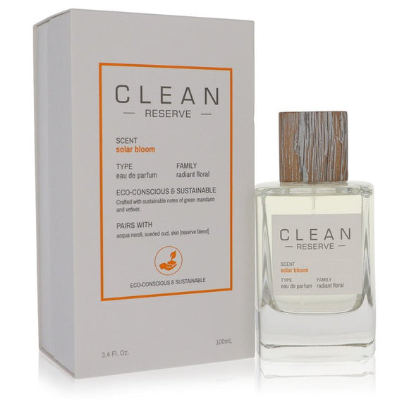 Clean Reserve Solar Bloom Eau De Parfum Spray (Unisex) By Clean for Women 3.4 oz