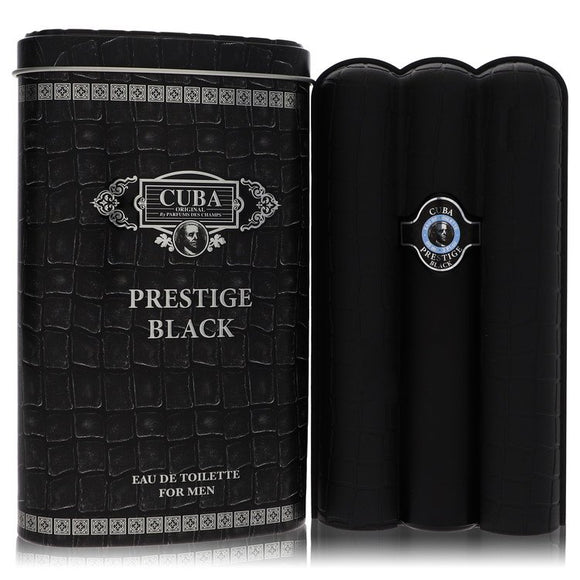 Cuba Prestige Black Eau De Toilette Spray By Fragluxe for Men 3 oz