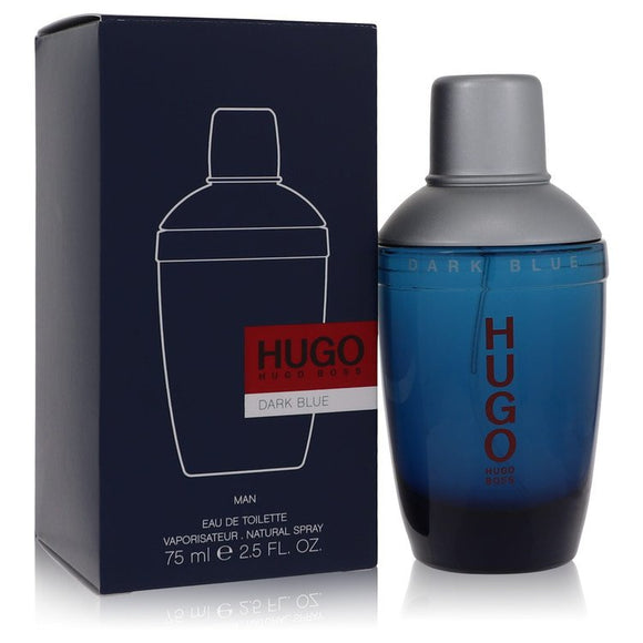 Dark Blue Eau De Toilette Spray By Hugo Boss for Men 2.5 oz