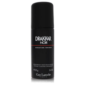 Drakkar Noir Cologne By Guy Laroche Deodorant Spray for Men 3.4 oz