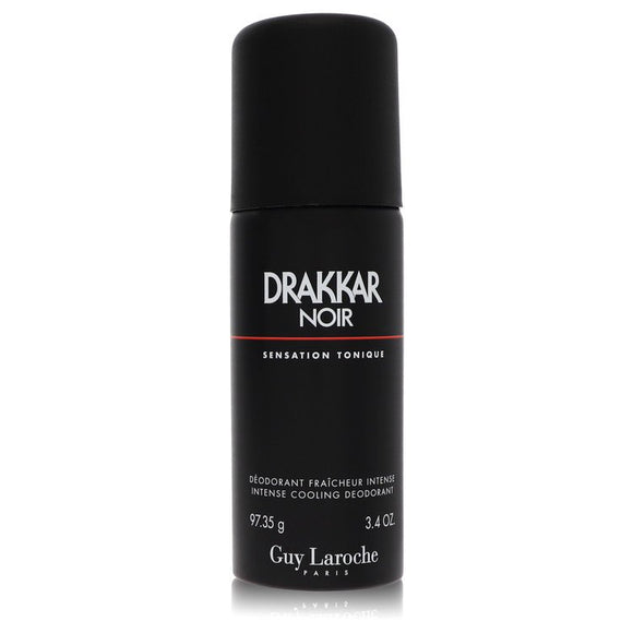 Drakkar Noir Cologne By Guy Laroche Deodorant Spray for Men 3.4 oz