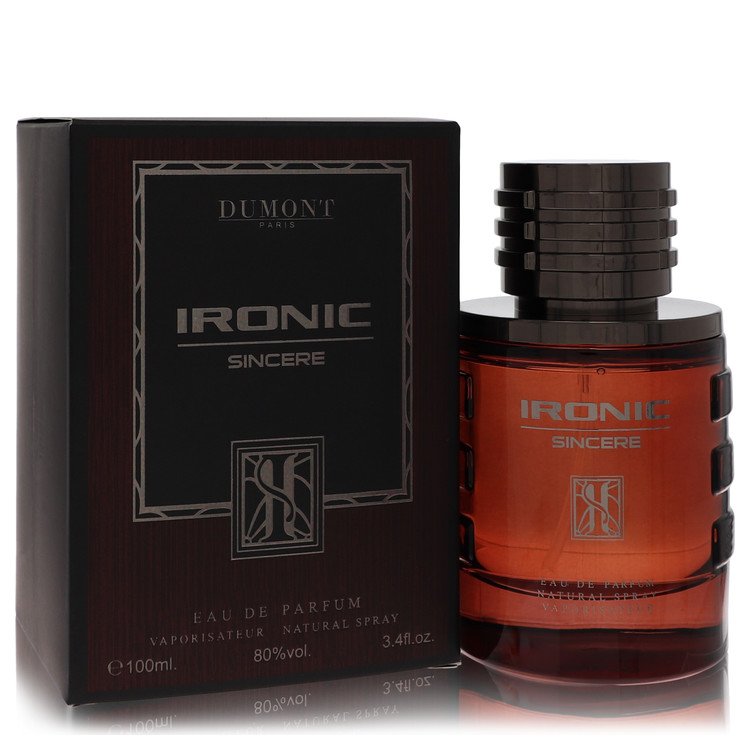 Dumont Ironic Sincere Cologne By Dumont Paris Eau De Parfum Spray for Men 3.4 oz