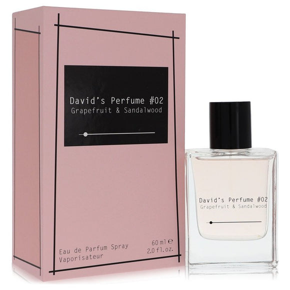 David's Perfume #02 Grapefruit & Sandalwood Eau De Parfum Spray (Unisex) By David Dobrik for Women 2 oz