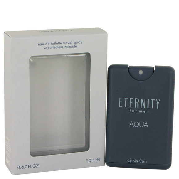 Eternity Aqua Cologne By Calvin Klein Mini EDT Spray for Men 0.67 oz