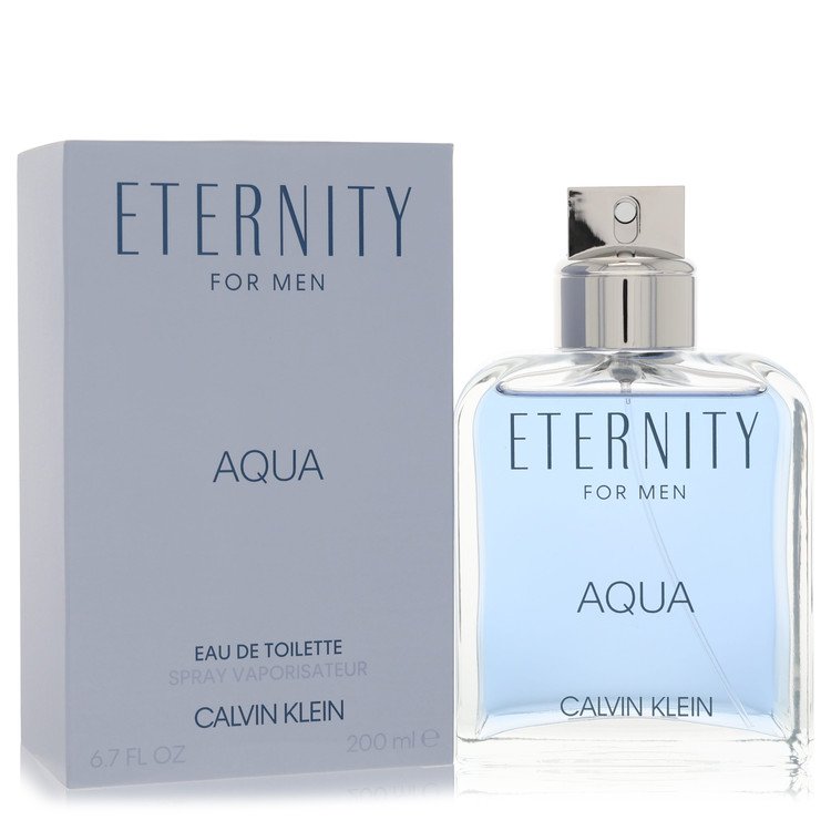 Eternity Aqua Eau De Toilette Spray By Calvin Klein for Men 6.7 oz
