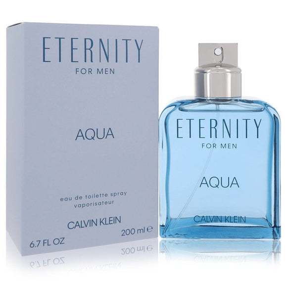 Eternity Aqua Eau De Toilette Spray By Calvin Klein for Men 6.7 oz