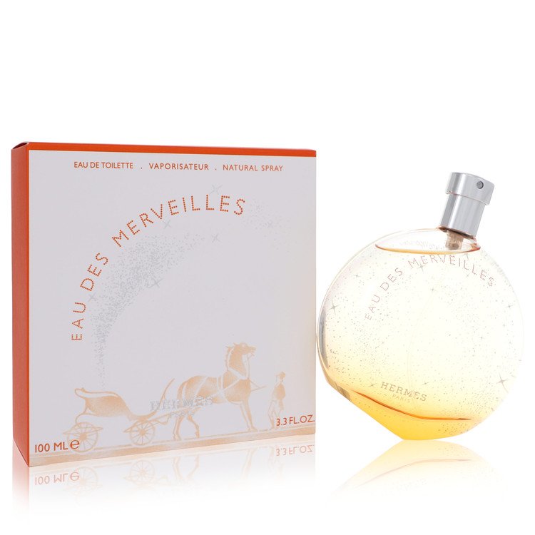 Eau Des Merveilles Eau De Toilette Spray By Hermes for Women 3.4 oz