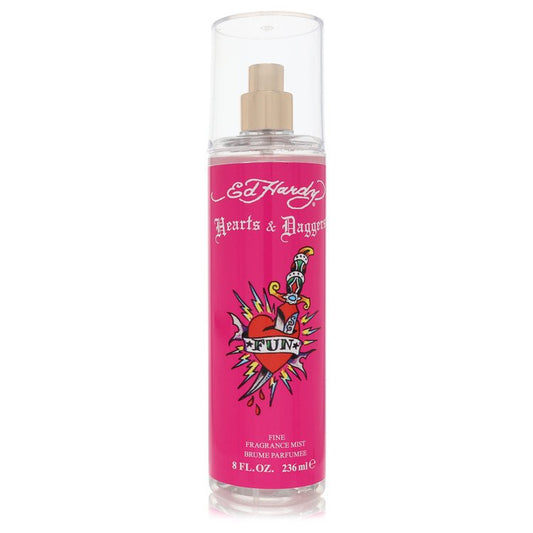Ed Hardy Hearts & Daggers Body Mist By Christian Audigier for Women 8 oz