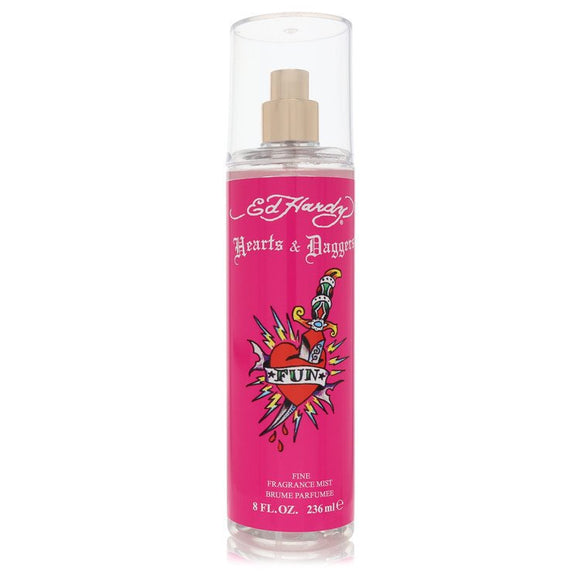 Ed Hardy Hearts & Daggers Body Mist By Christian Audigier for Women 8 oz