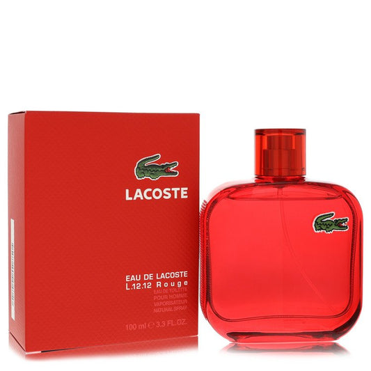 Lacoste Eau De Lacoste L.12.12 Rouge Eau De Toilette Spray By Lacoste for Men 3.3 oz