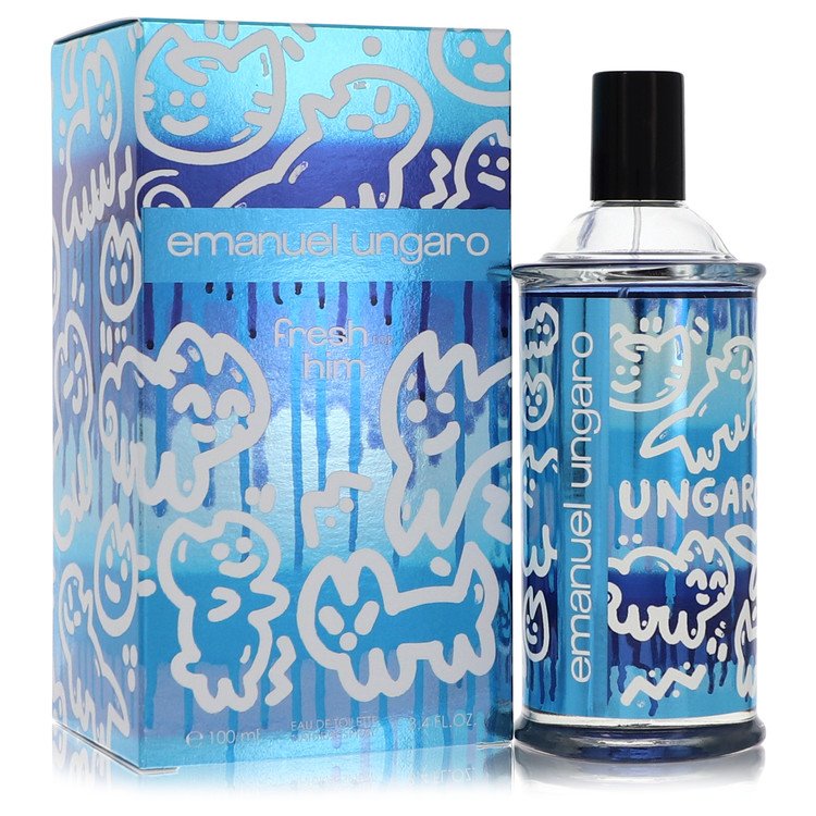 Emanuel Ungaro Fresh For Him Cologne By Ungaro Eau De Toilette Spray for Men 3.4 oz
