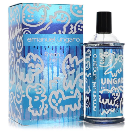 Emanuel Ungaro Fresh For Him Cologne By Ungaro Eau De Toilette Spray for Men 3.4 oz