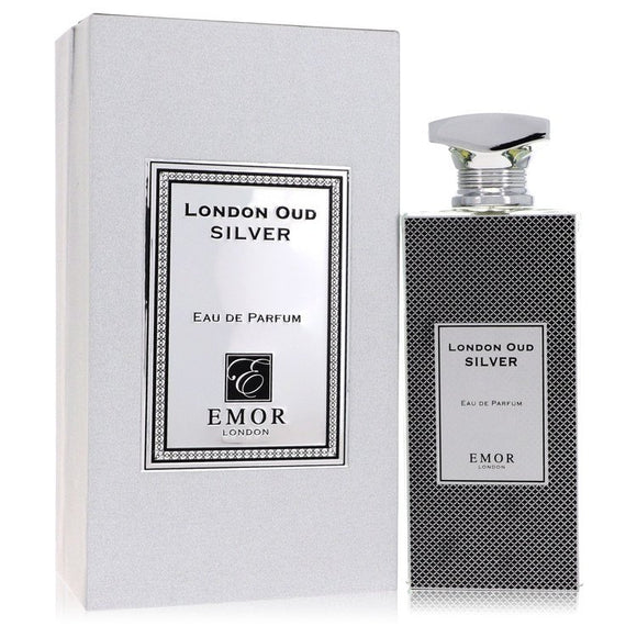 Emor London Oud Silver Eau De Parfum Spray (Unisex) By Emor London for Men 4.2 oz