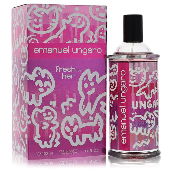 Emanuel Ungaro Fresh For Her Eau De Toilette Spray By Ungaro for Women 3.4 oz