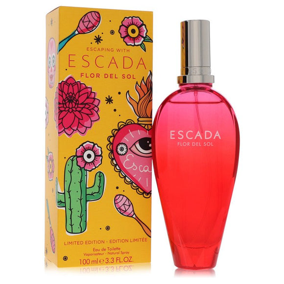 Escada Flor Del Sol Eau De Toilette Spray (Limited Edition) By Escada for Women 3.4 oz