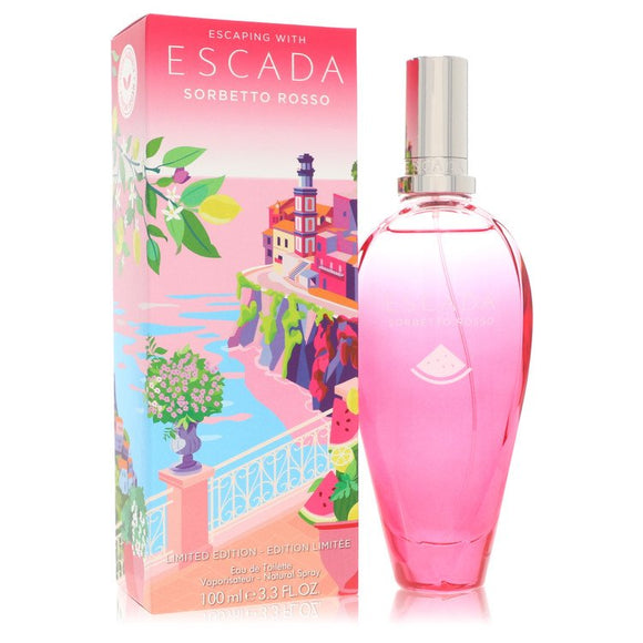Escada Sorbetto Rosso Perfume By Escada Eau De Toilette Spray (Limited Edition) for Women 3.3 oz