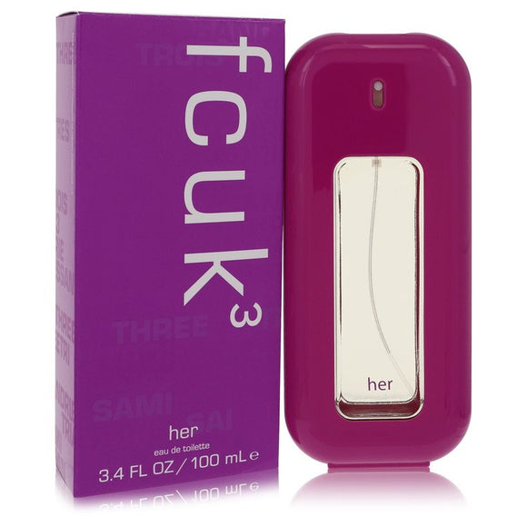 Fcuk 3 Eau De Toilette Spray By French Connection for Women 3.4 oz