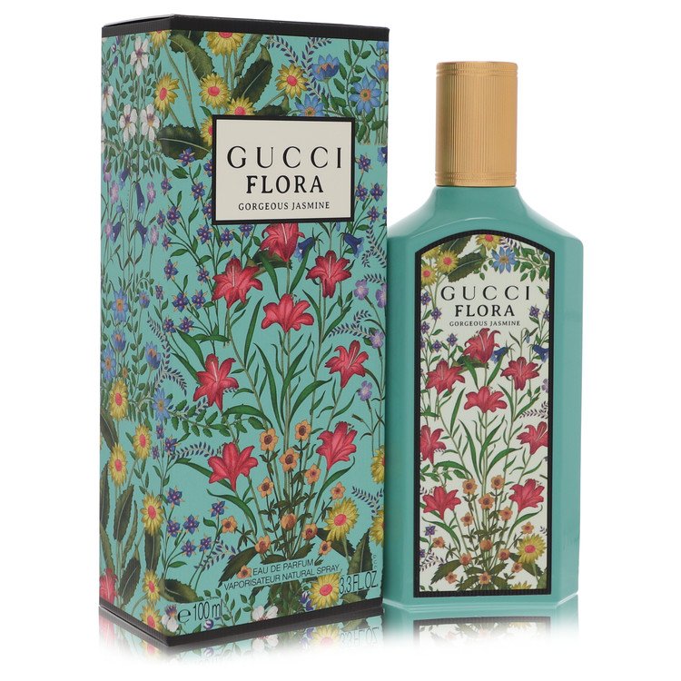 Flora Gorgeous Jasmine Perfume By Gucci Eau De Parfum Spray for Women 3.3 oz
