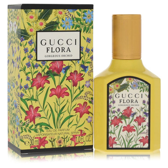 Flora Gorgeous Orchid Eau De Parfum Spray By Gucci for Women 1 oz