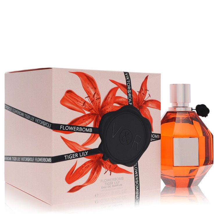 Flowerbomb Tiger Lily Perfume By Viktor & Rolf Eau De Parfum Spray for Women 3.4 oz
