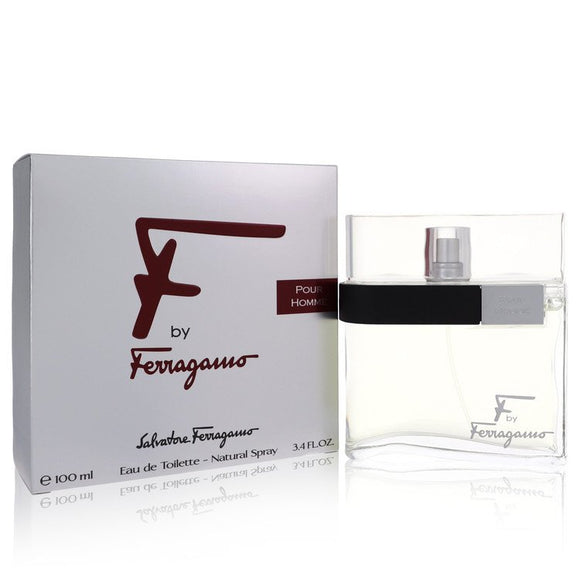 F Eau De Toilette Spray By Salvatore Ferragamo for Men 3.4 oz