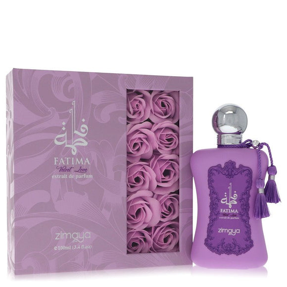 Afnan Fatima Velvet Love Perfume By Afnan Extrait De Parfum Spray for Women 3.4 oz