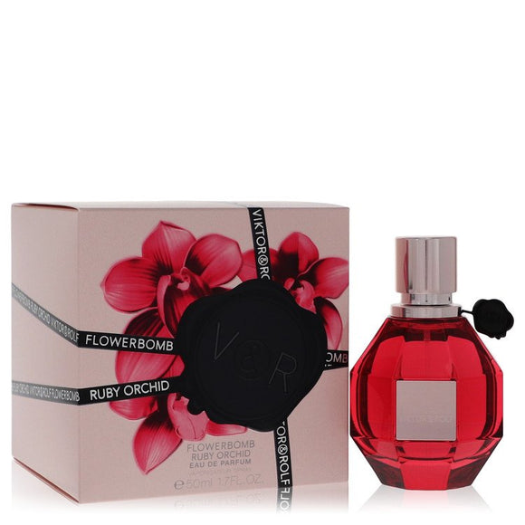 Flowerbomb Ruby Orchid Eau De Parfum Spray By Viktor & Rolf for Women 1.7 oz