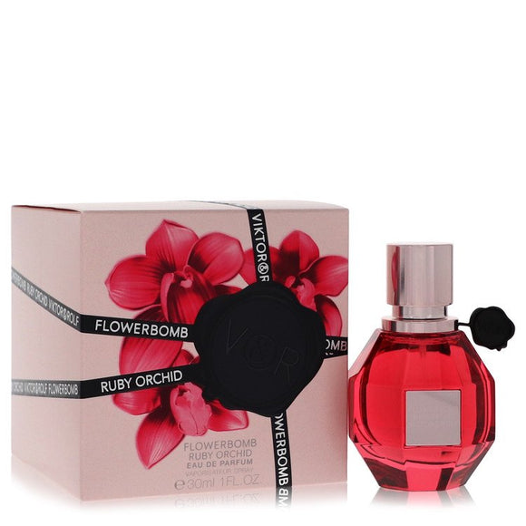 Flowerbomb Ruby Orchid Eau De Parfum Spray By Viktor & Rolf for Women 1 oz