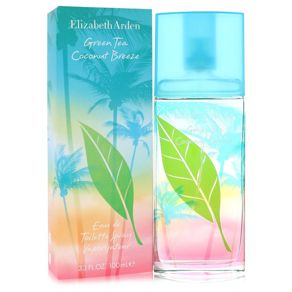 Green Tea Coconut Breeze Eau De Toilette Spray By Elizabeth Arden for Women 3.3 oz